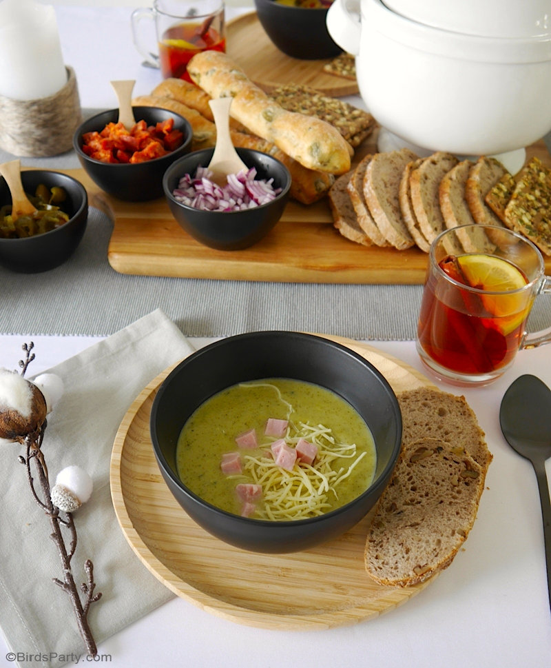 A Cozy Winter Soup Party Tablescape Party Ideas Party Printables Blog