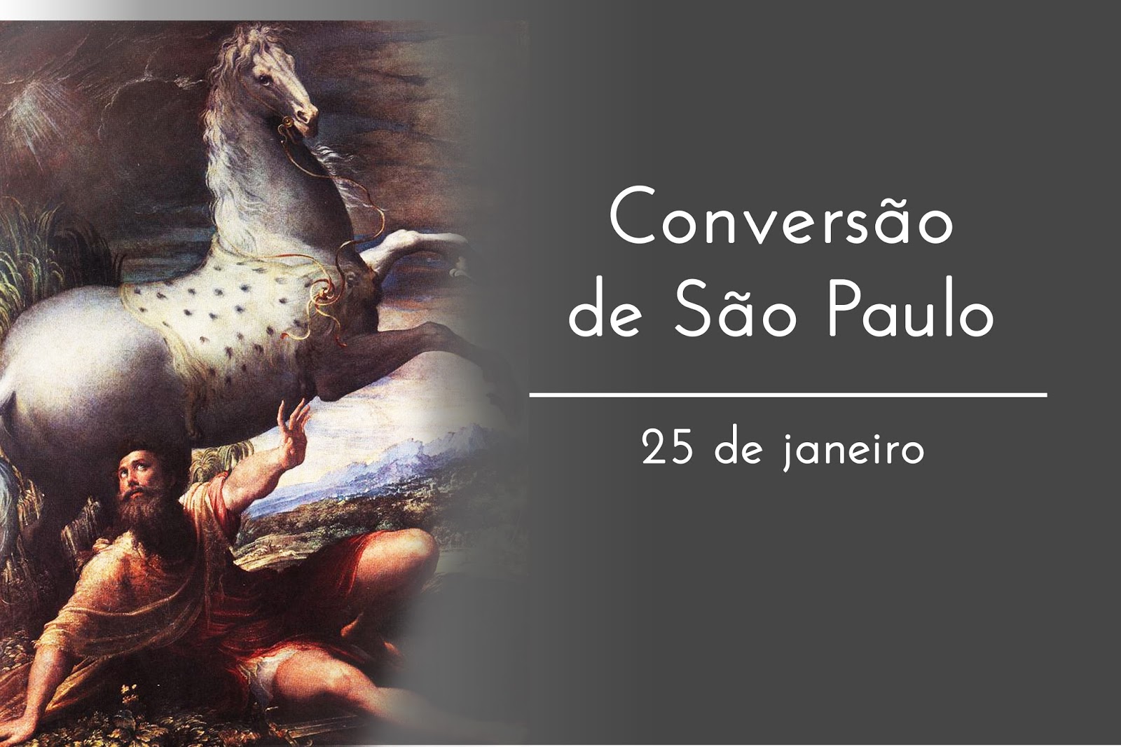 Hoje a Igreja celebra a conversão de São Paulo Sim, sou Católico Hoje a Igreja celebra a conversão de São Paulo Sim, sou Católico