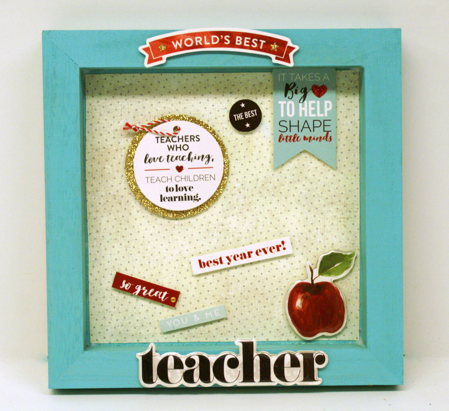 Ben Franklin Crafts and Frame Shop Make A World's Best Teacher Frame