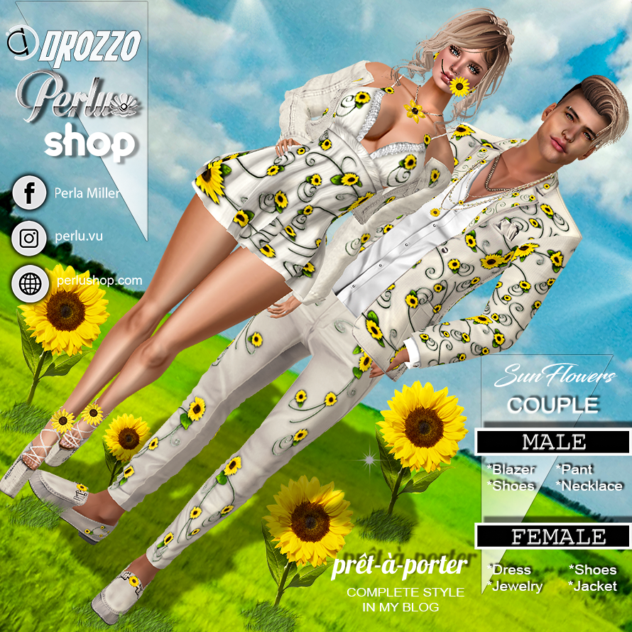 SUNFLOWERS COUPLE BUNDLE - PERLU | DROZZO SHOP