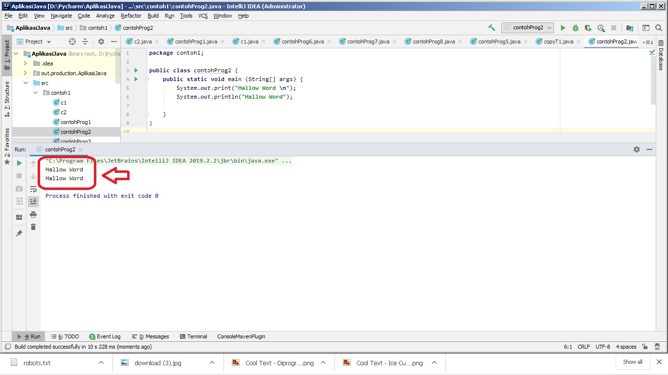 [Cara Belajar] Program Java-Hallow Word:Beginner To Learn Java Program ...