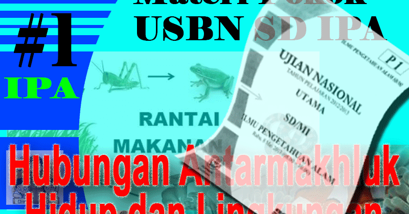 Hubungan Antarmakhluk Hidup Dan Lingkungannya Sebagai Materi Skl Sdn Ratujaya 1