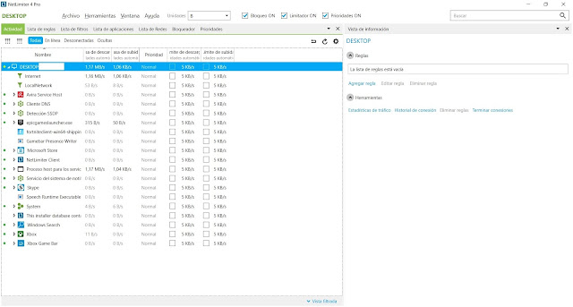NetLimiter Pro full imagenes