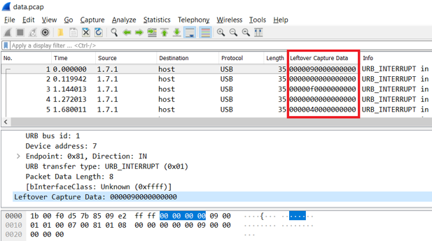 wireshark usb leftover capture data wireshark usb leftover capture data