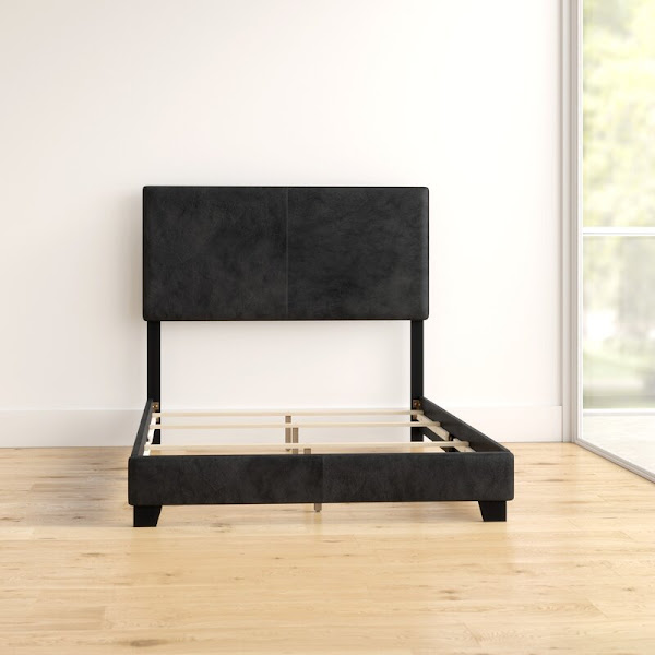 KING-FUR Giường 5 Ft. 180.6x213x118.1 cm Màu Đen