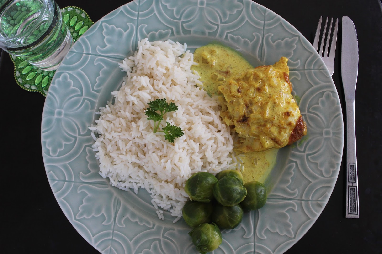 Curry fish baked in the oven