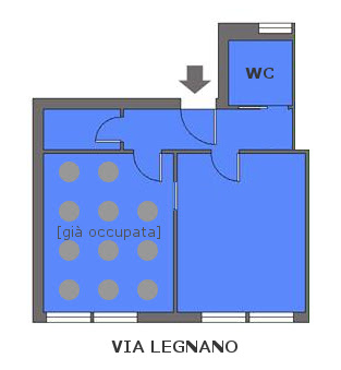 Disponibile stanza nel mio studio di Lodi 4 planimetria ufficio1 lodi