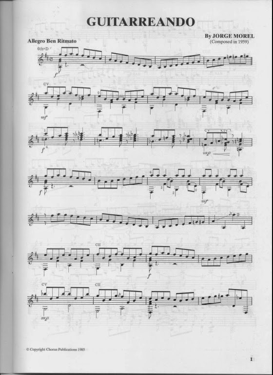 Morel Guitarreando Partituras para Guitarra