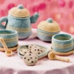 PATRON GRATIS JUEGO DE TE AMIGURUMI