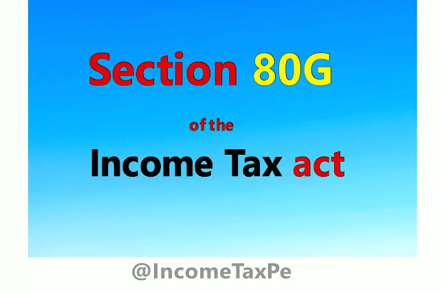 Section 80G of the Income Tax act
