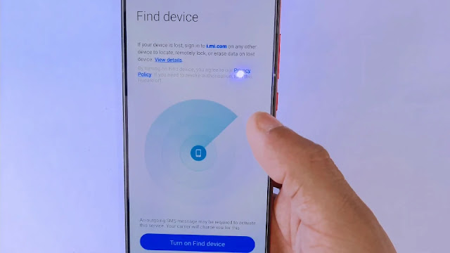 turn on find my device turn on find my device