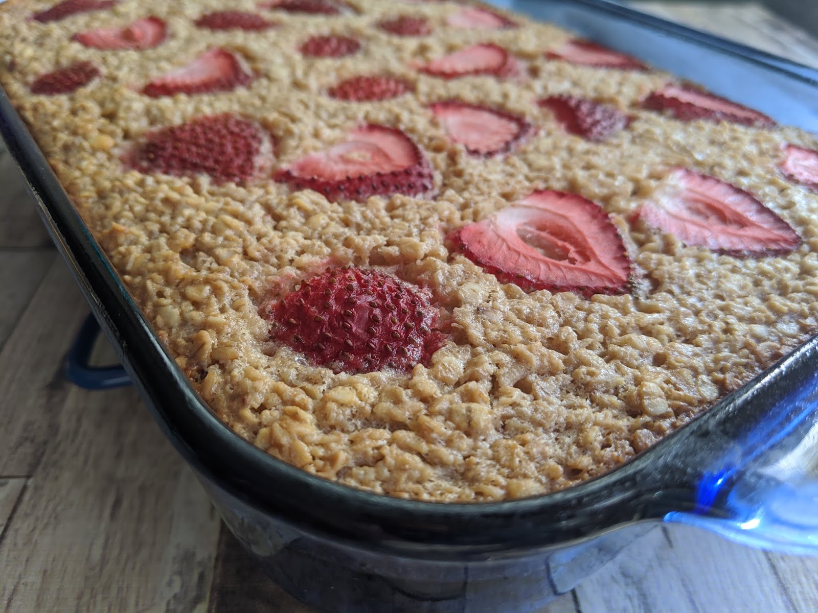 Strawberries and Cream Baked Oatmeal