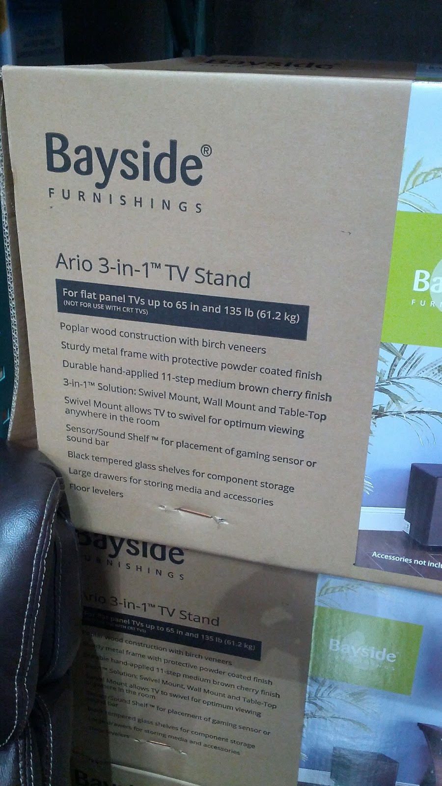 Bayside Furnishings Ario 3-in-1 TV Stand | Costco Weekender