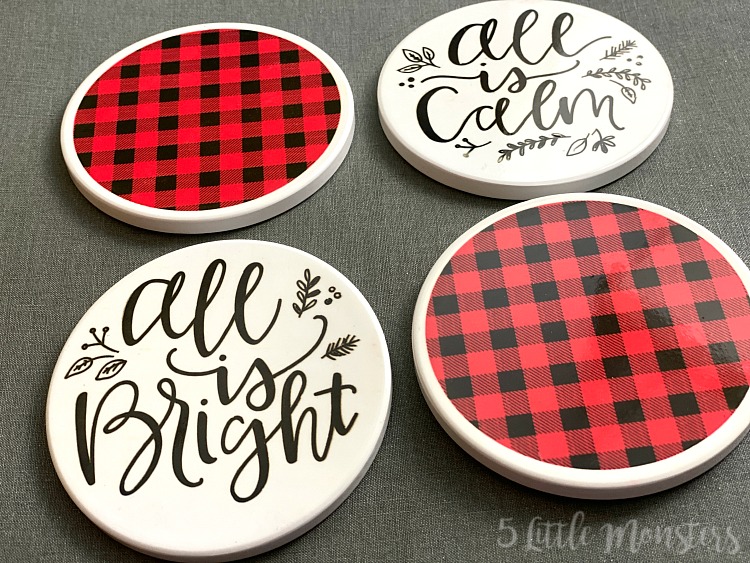 Christmas Coasters with Cricut Infusible Ink » The Denver Housewife