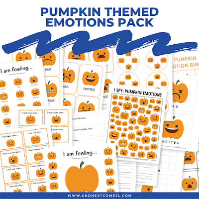 Pumpkin themed emotions pack for kids