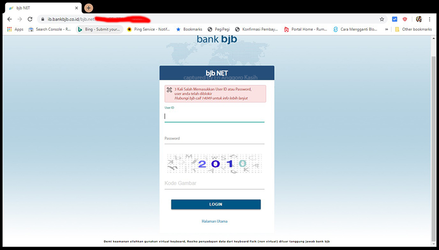 Pengalaman Internet Banking Bank Bjb Terblokir Kedua Kali Eri Anggoro Kasih