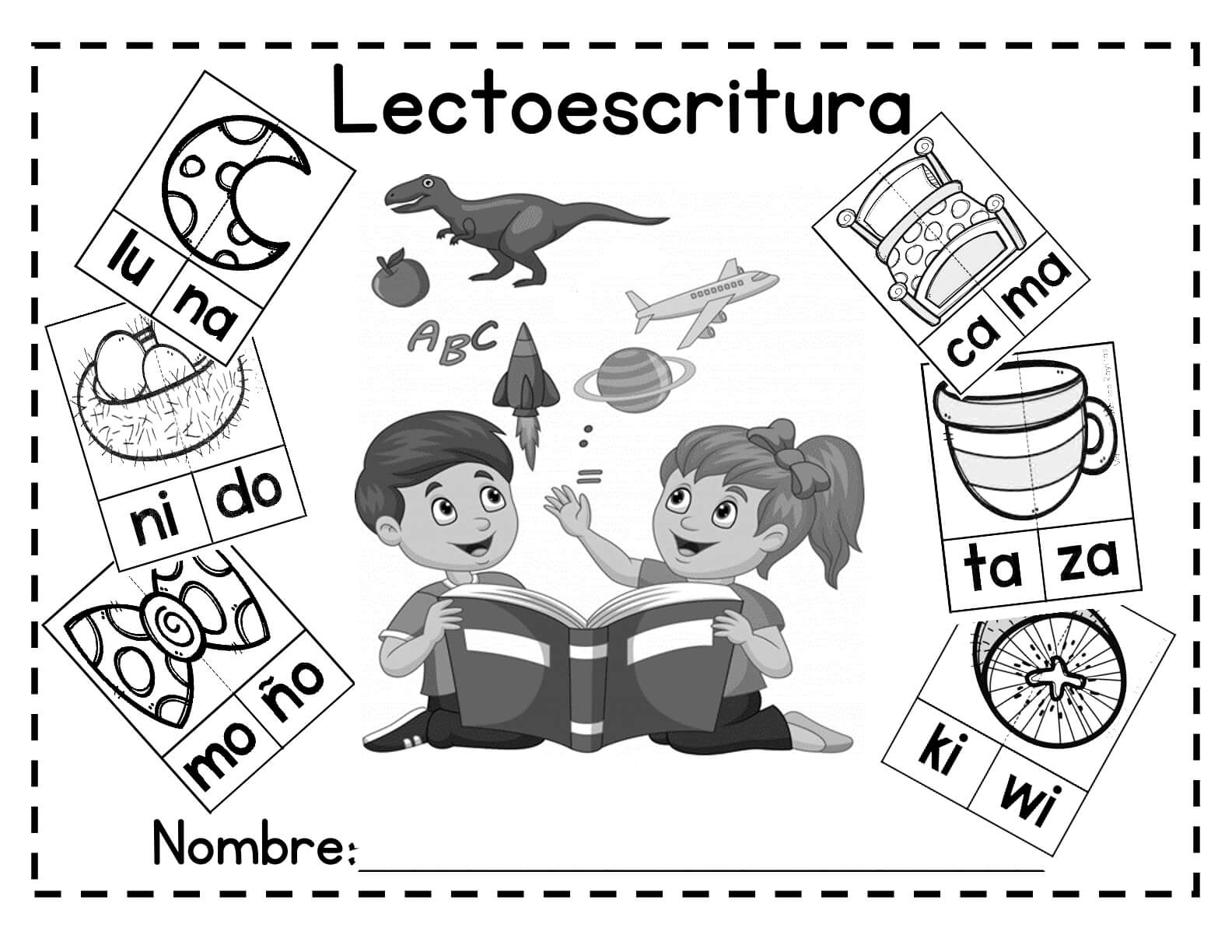 Frase letra loco Excelente Cuaderno de Lectoescritura | Materiales Educativos para Maestras