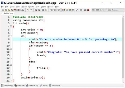 Do while loop C++ example program explanation - Techilm