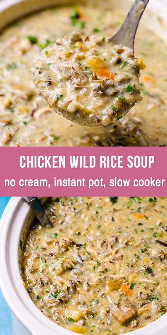 Healthy Chicken Wild Rice Soup - lucyjenniferfood