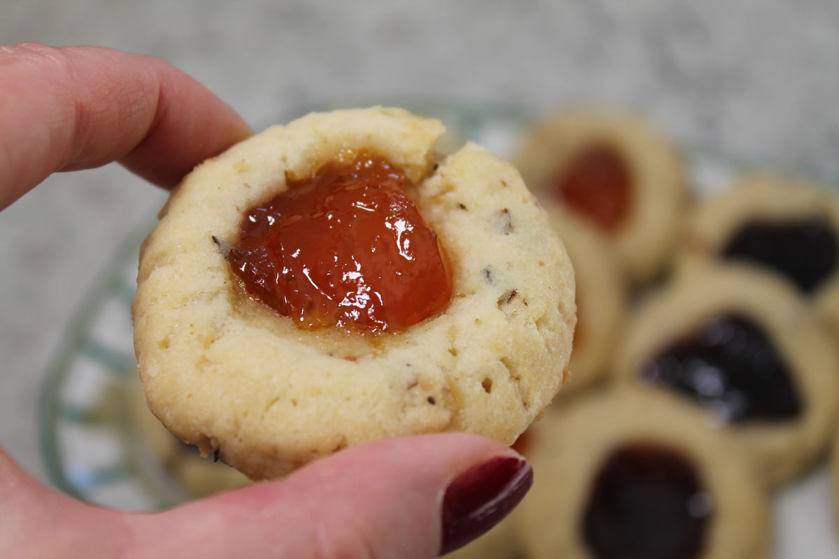 Jam and Walnuts Thumprint Cookies JustOneDonna