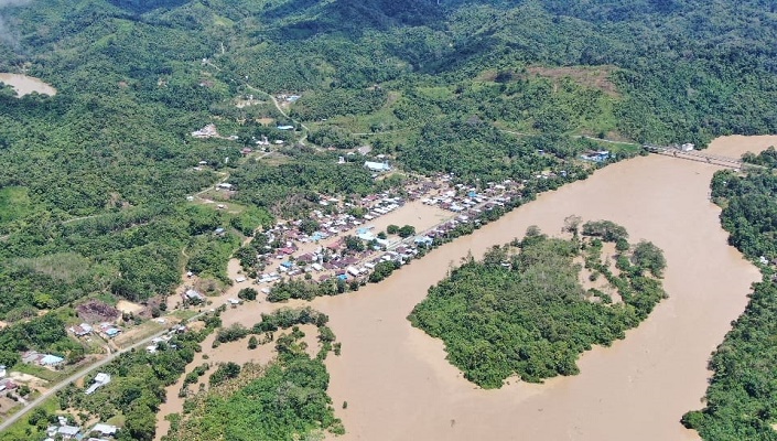Banjir Landa Tiga Kecamatan di Kalimantan Utara, Warga Desa Mengungsi