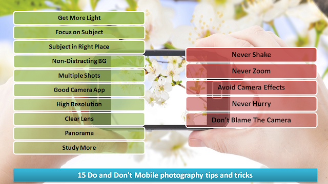 15 Do and Don't Mobile photography tips and tricks