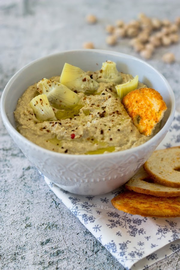 Hummus de Alcachofa de Recomiendo Blog, foto tomada por Pola