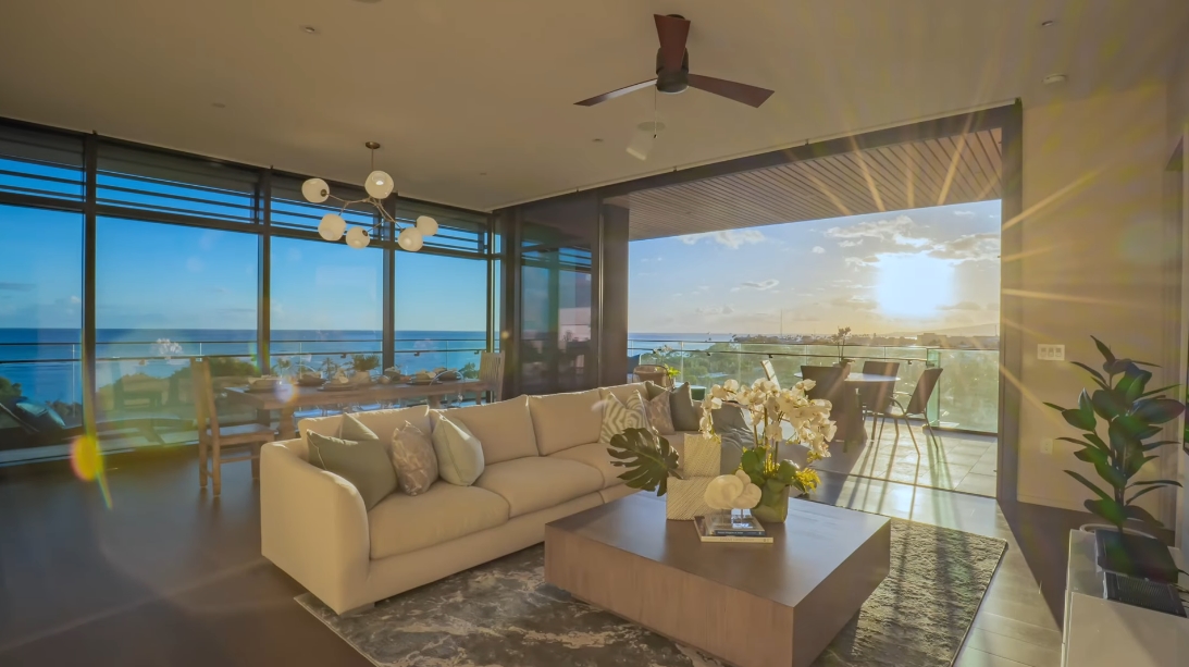 31 Interior Design Photos vs. 1388 Ala Moana Blvd #2801, Honolulu Luxury Penthouse Tour