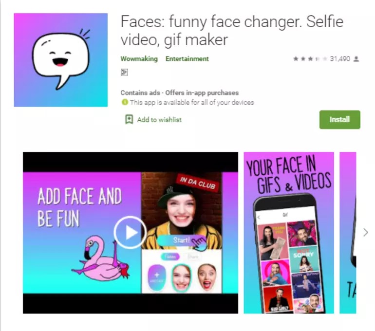 Faces - Funny Face Changer - GIF Video Photo Frames Faces - Funny Face Changer - GIF Video Photo Frames