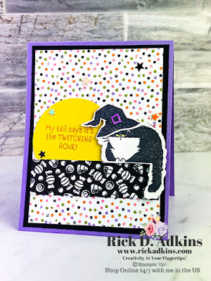 It's the twitching hour and you can create this super cute card with the Clever Cats Stamp Set.  Find out all the supplies needed here.