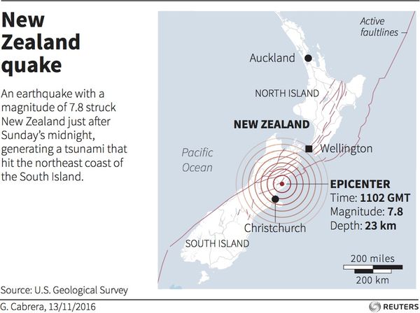 Pacific northwest earthquake