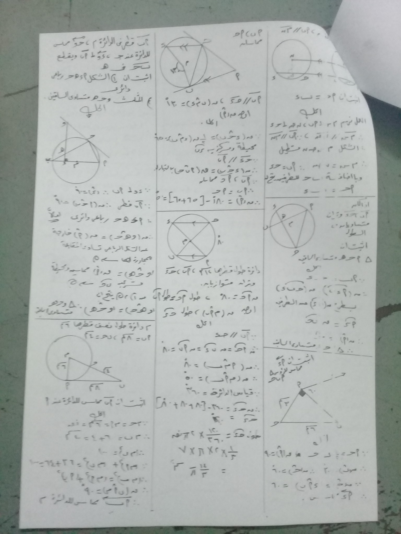  مراجعة الهندسة للصف الثالث الإعدادى ترم ثانى أ/ عادل الجلداوى  21