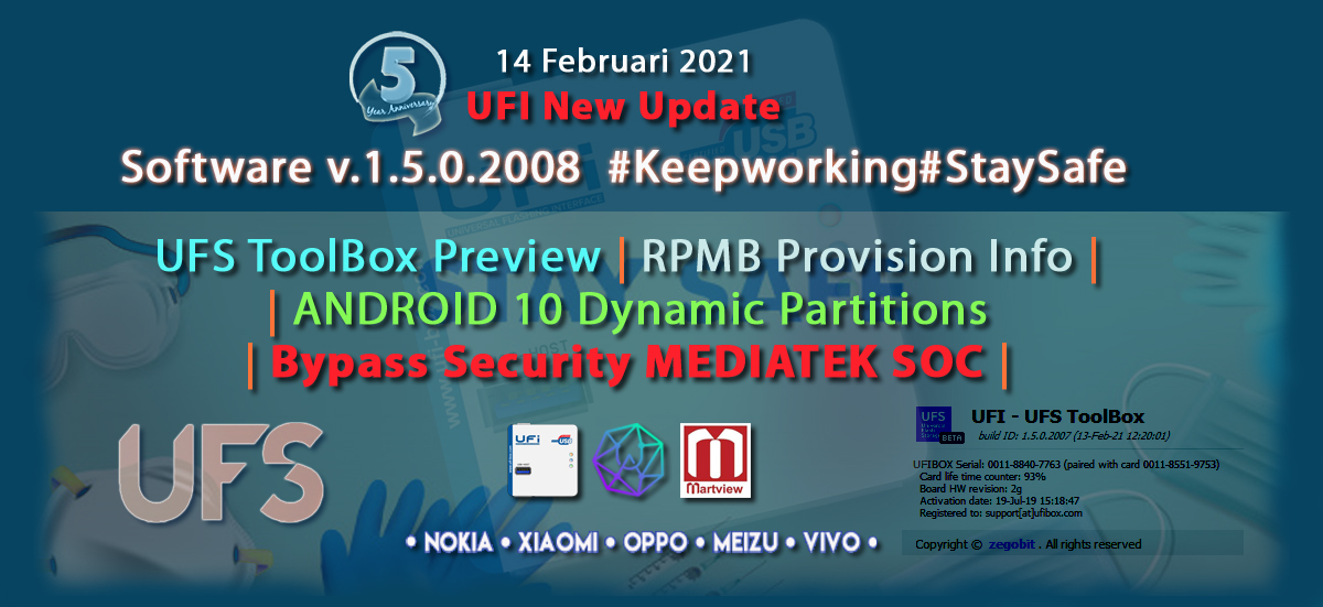 UFI Software version 1.5.0.2008