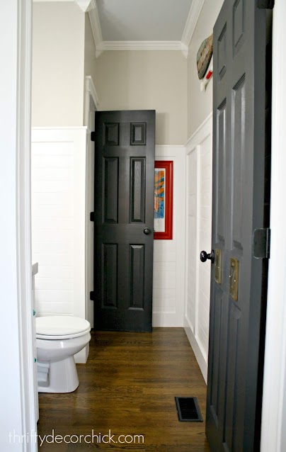 How To Paint White Interior Doors Black | Thrifty Decor Chick | Thrifty  Diy, Decor And Organizing