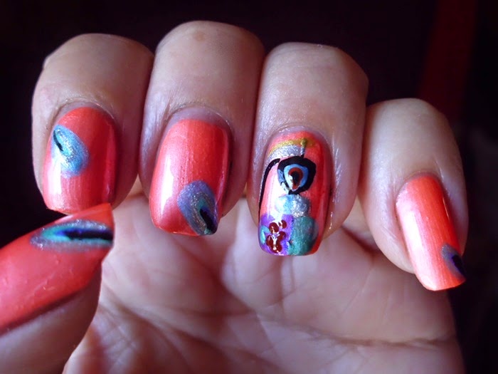 manicura naranja