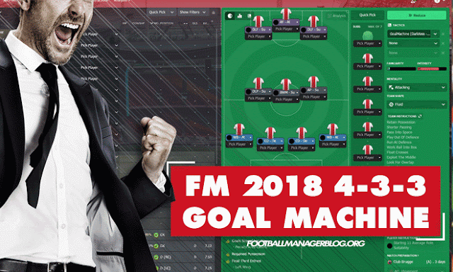 4-3-3 Goal Machine Tactic FM 2018