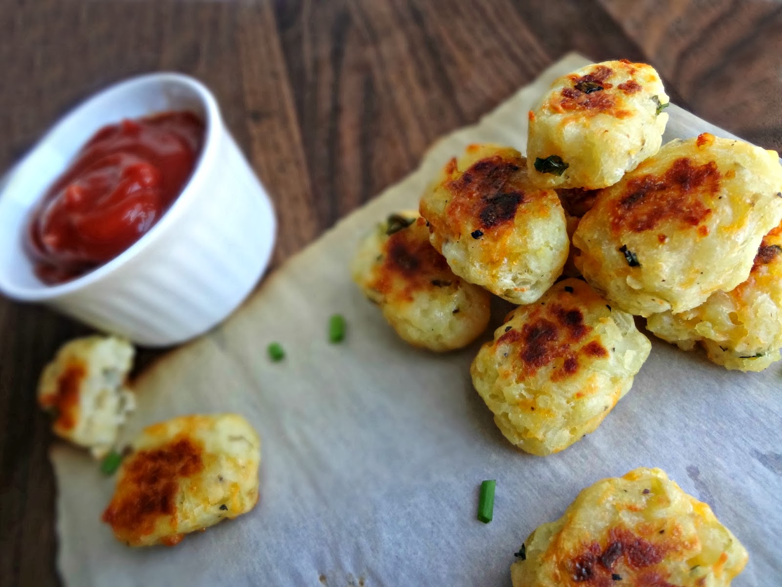 The Cooking Actress Roasted Potato and Cheese Tater Tots