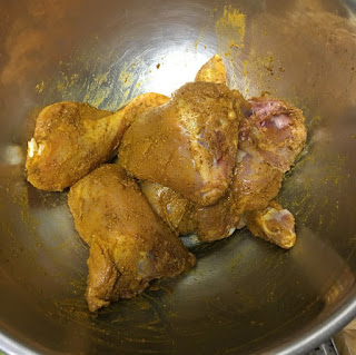 Bahraini Chicken Machboos - Steps