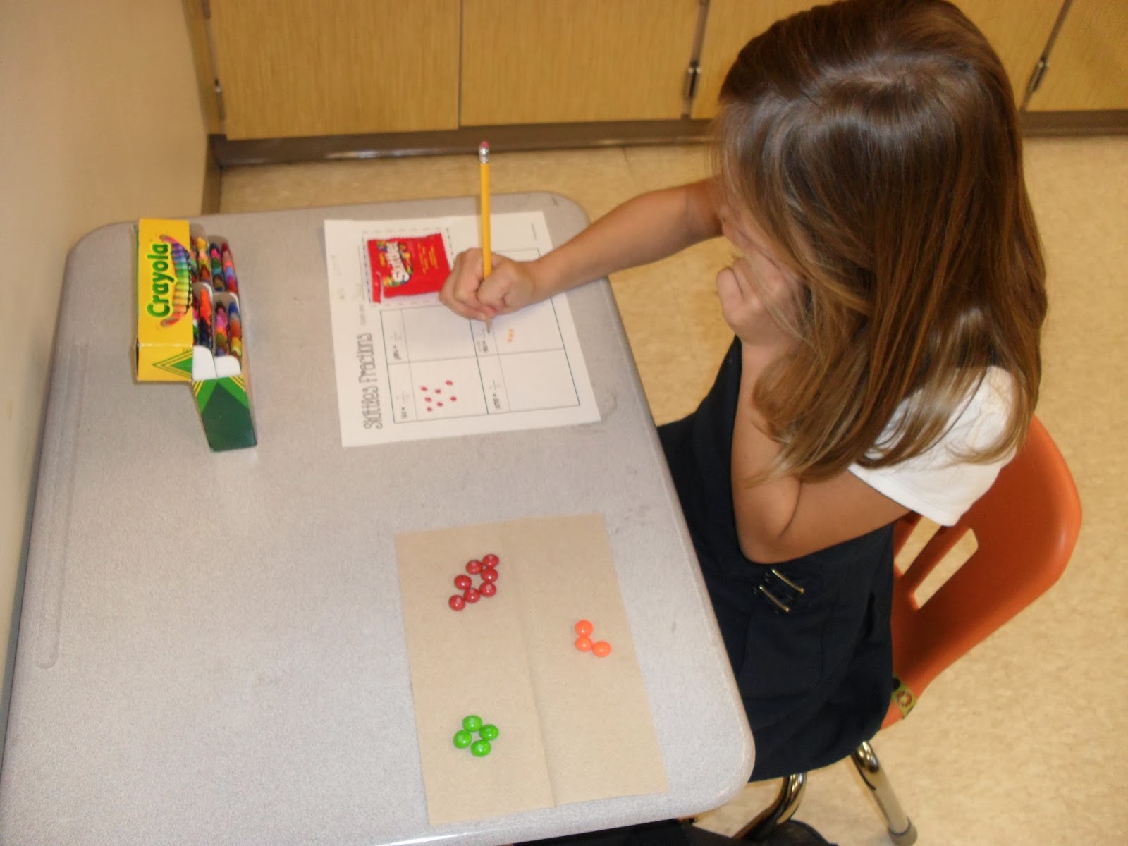 Fractions With Skittles ~ The Land of 2nd Grade