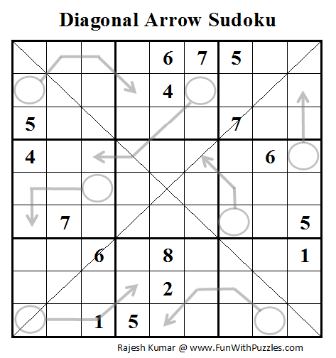 Diagonal Arrow Sudoku (Daily Sudoku League #99)
