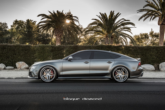 2015 Audi RS7 Fitted with 22 Inch BD-8’s in Silver Polished - Blaque Diamond Wheels