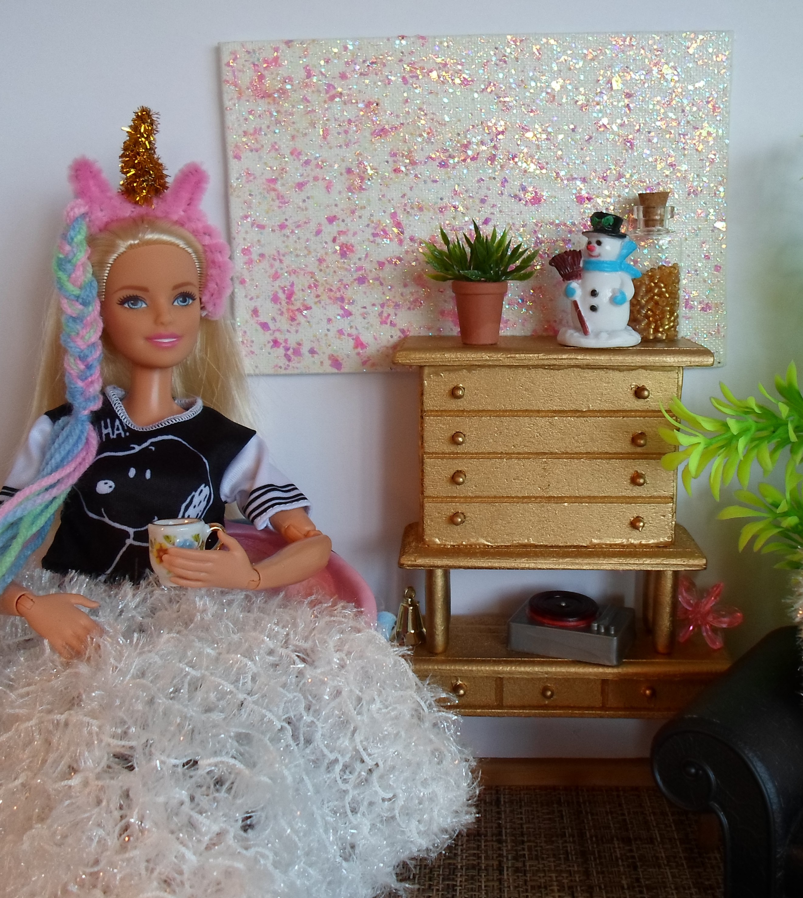 DIY Barbie Blog Barbie Hutch from 1 Doll House Furniture Upcycle