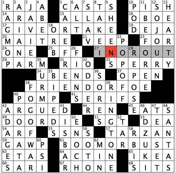 Rex Parker Does the NYT Crossword Puzzle: Former monetary unit in Japan /  Translation of Latin phrase ceteris paribus / Wowie to Gen Z / Drugmaker  Lilly / Drama that's credited with