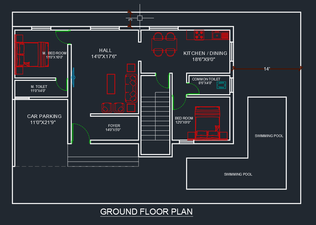 60x50 West facing house plans as per Vastu Shastra, | 50x60 Traditional ...