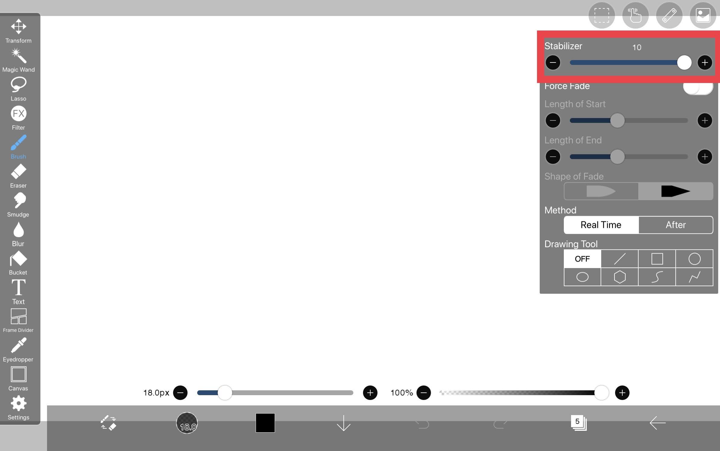 126. Filter (Draw): Speed Line - How to use ibisPaint