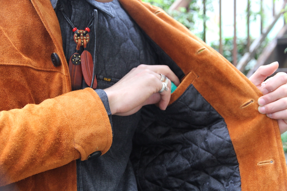 円高還元 CALEE レザージャケット バックスキン カーコートタイプ