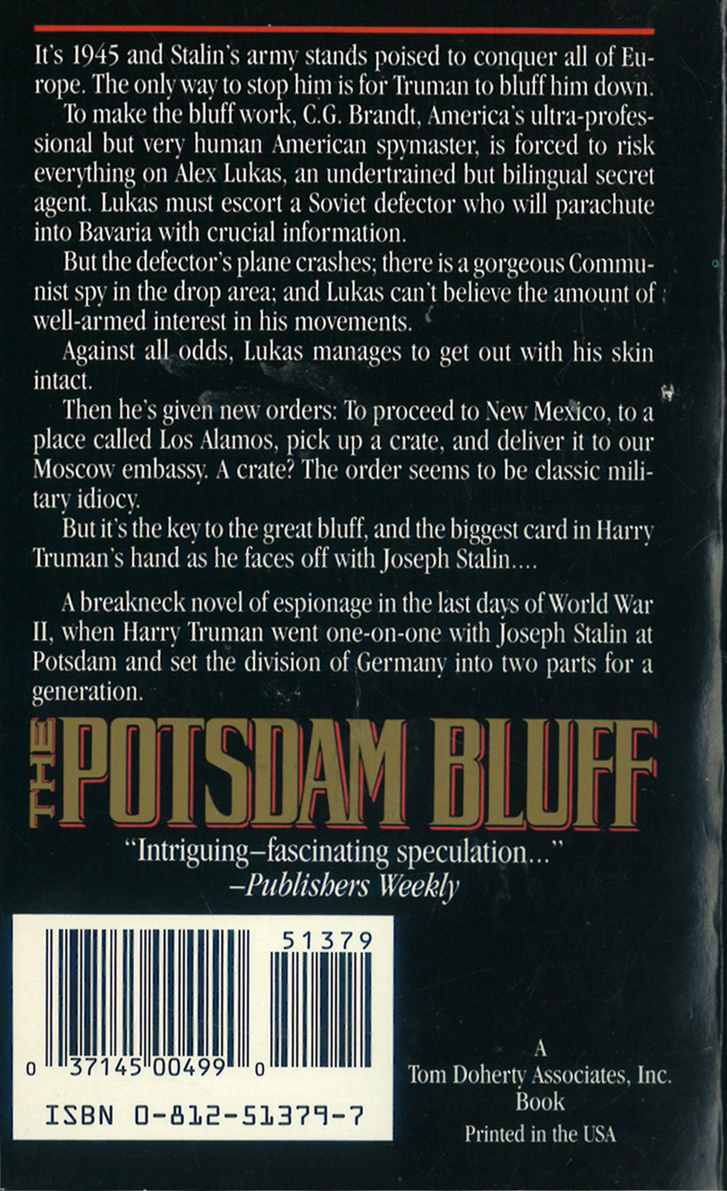 Gravetapping Thrift Shop Book Covers "The Potsdam Bluff"