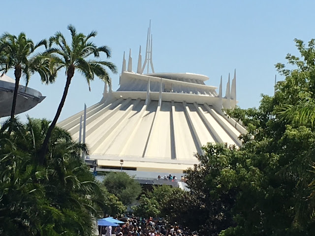 Space Mountain From the Disneyland Monorail