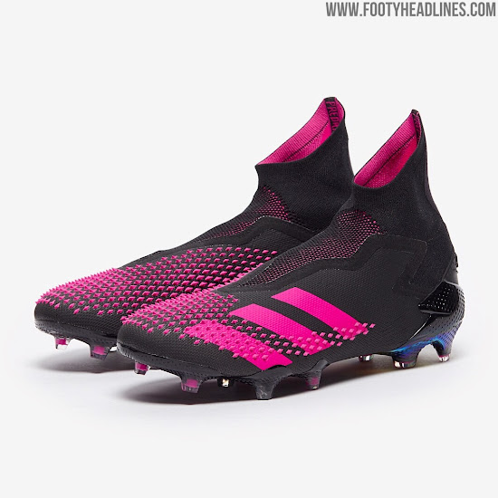 pink adidas laceless boots