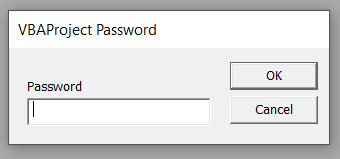 Remove Macro Password